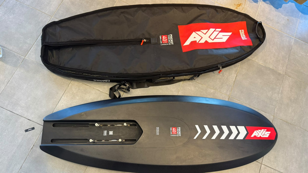 AXIS Pocket Trench Carbon 40L – Tavola Wing Foil in Carbonio 150 × 47,5 cm | Usato Come Nuovo