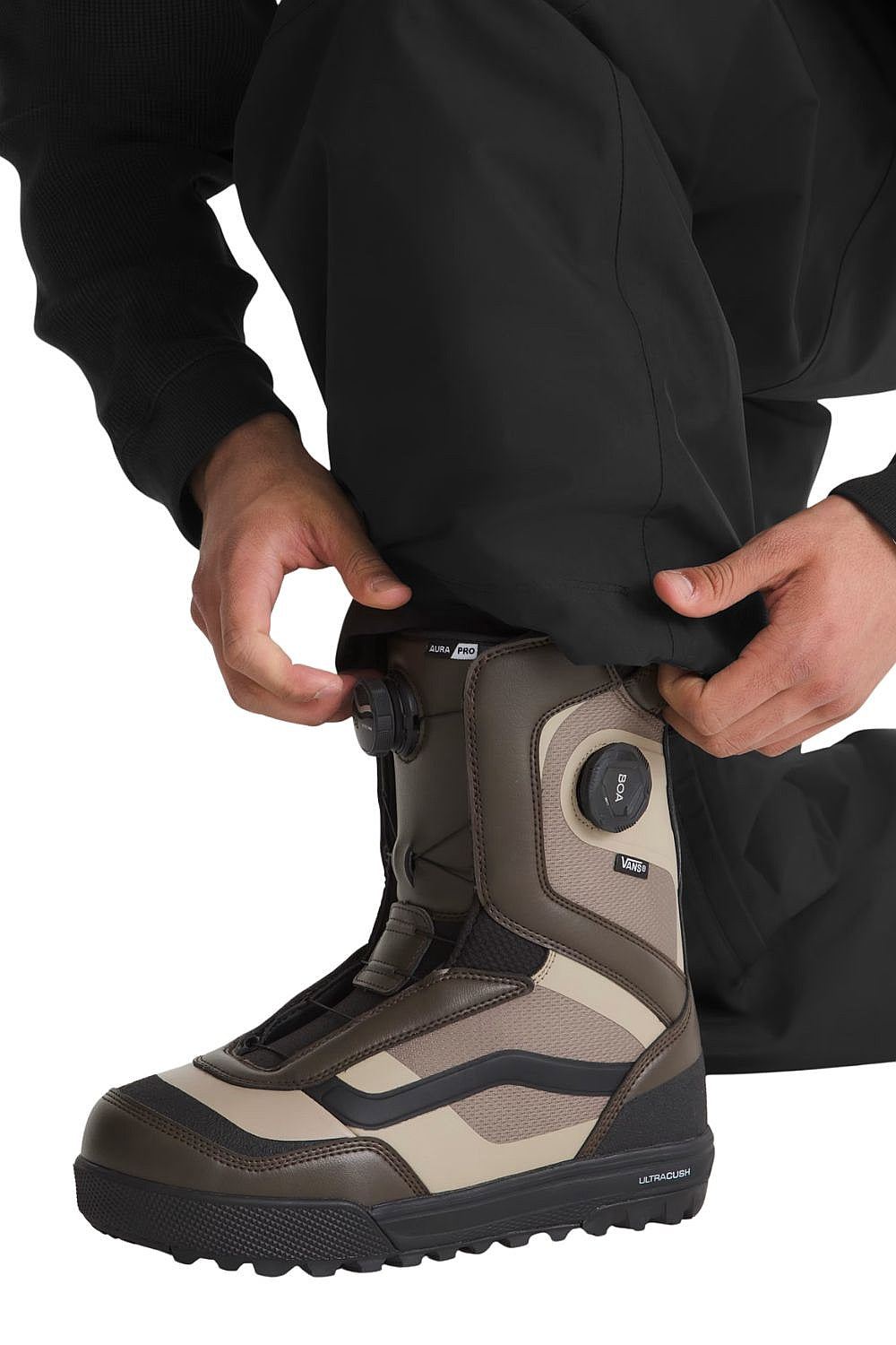 Vans Aura Pro 2.0 – Scarponi da Snowboard All-Mountain con Doppio BOA® Fit System - Coal Brown