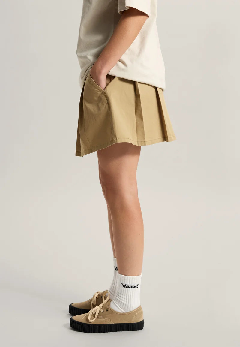 👗 Vans Authentic Chino Mini Skirt – Minigonna in Cotone Biologico - Beige