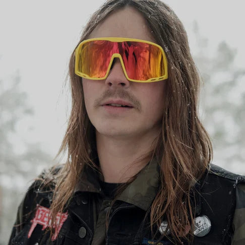 🕶️ CHPO Henrik Sunglasses  - Yellow Lens Red Mirror