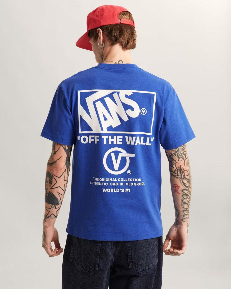 👕 Vans Stacked Hi Print T-Shirt - Blue