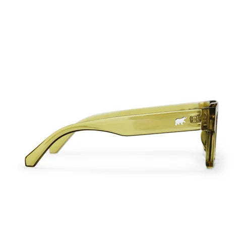 🕶️ CHPO Max Sunglasses - transparent Olive - Lens Color Green
