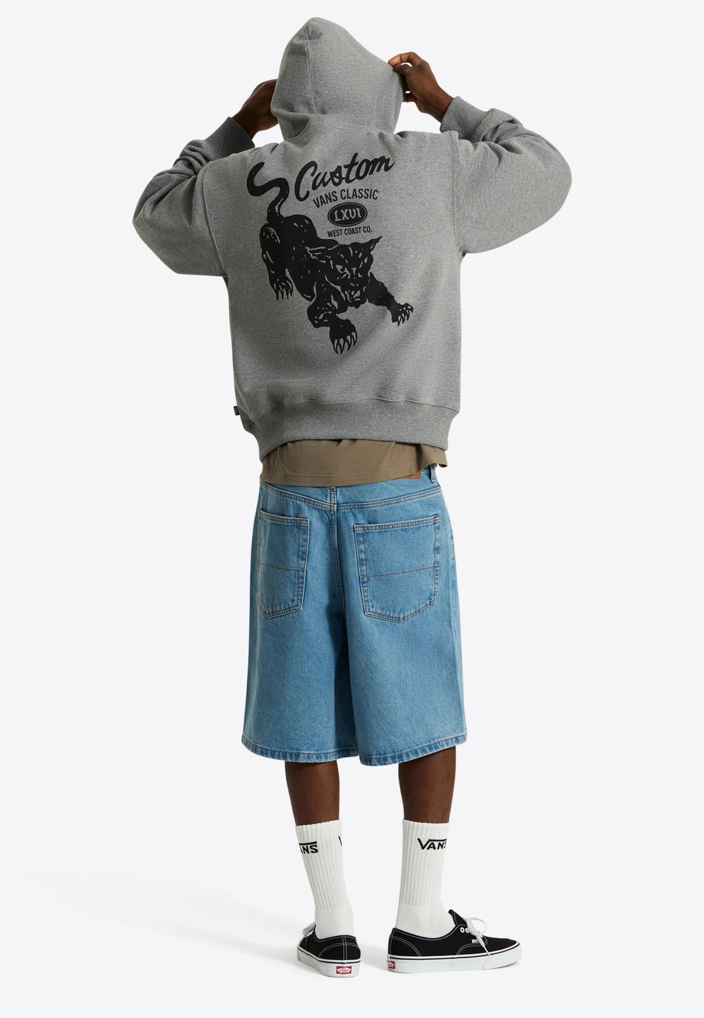 Vans Custom Cat Pullover Hoodie – Felpa con Cappuccio - Cement Heather