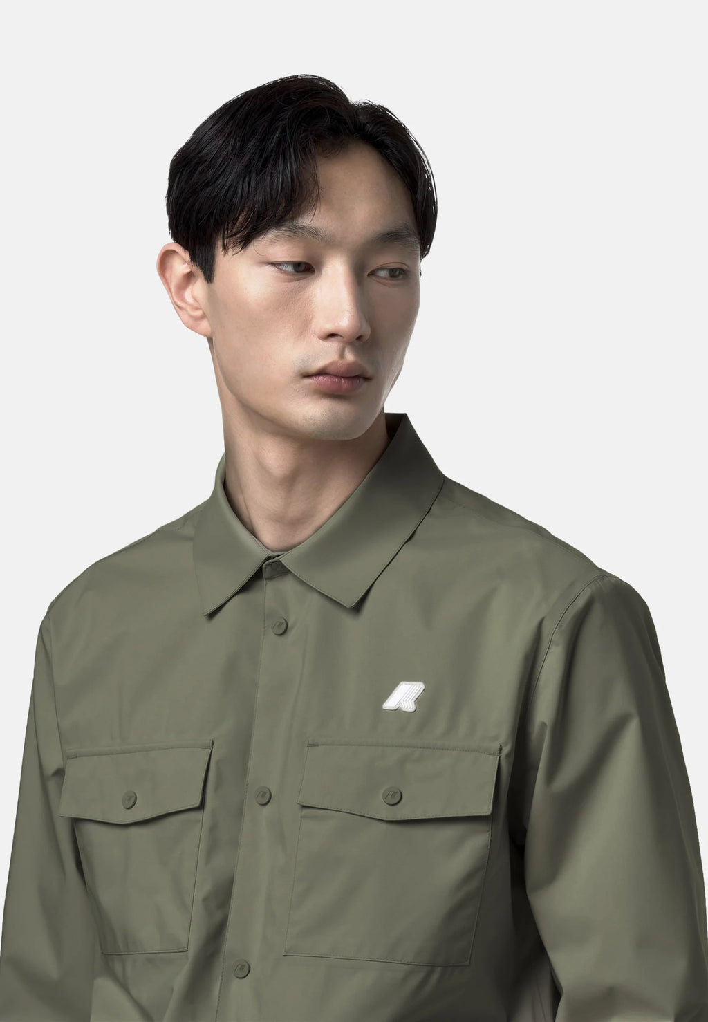K-Way UMBERT STRETCH 2LAYERS  Green Lichen – Sovracamicia Tecnica Uomo