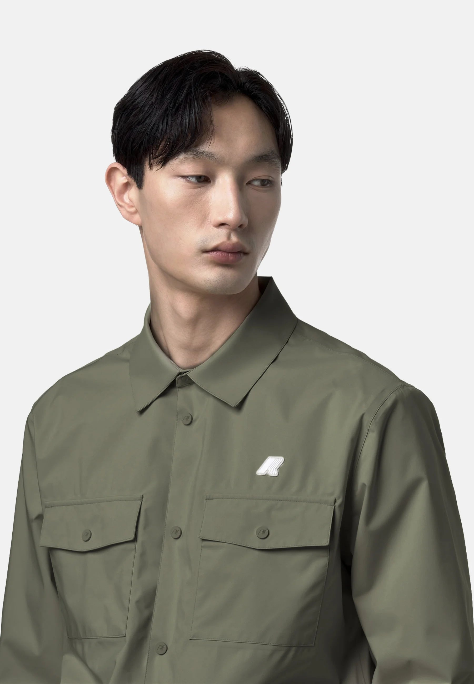 K-Way UMBERT STRETCH 2LAYERS  Green Lichen – Sovracamicia Tecnica Uomo