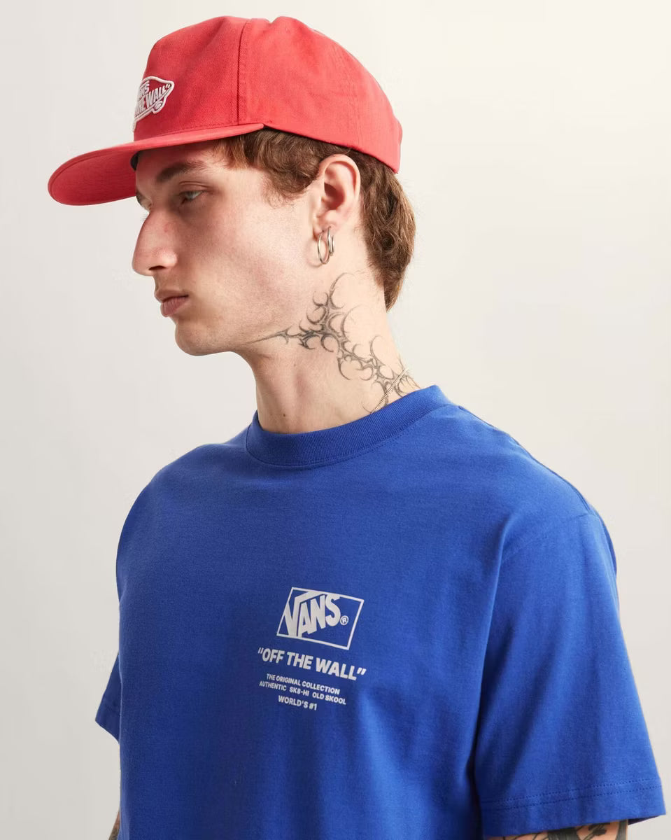 👕 Vans Stacked Hi Print T-Shirt - Blue