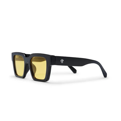 🕶️ CHPO Max Sunglasses - Black - Lens Color Yellow