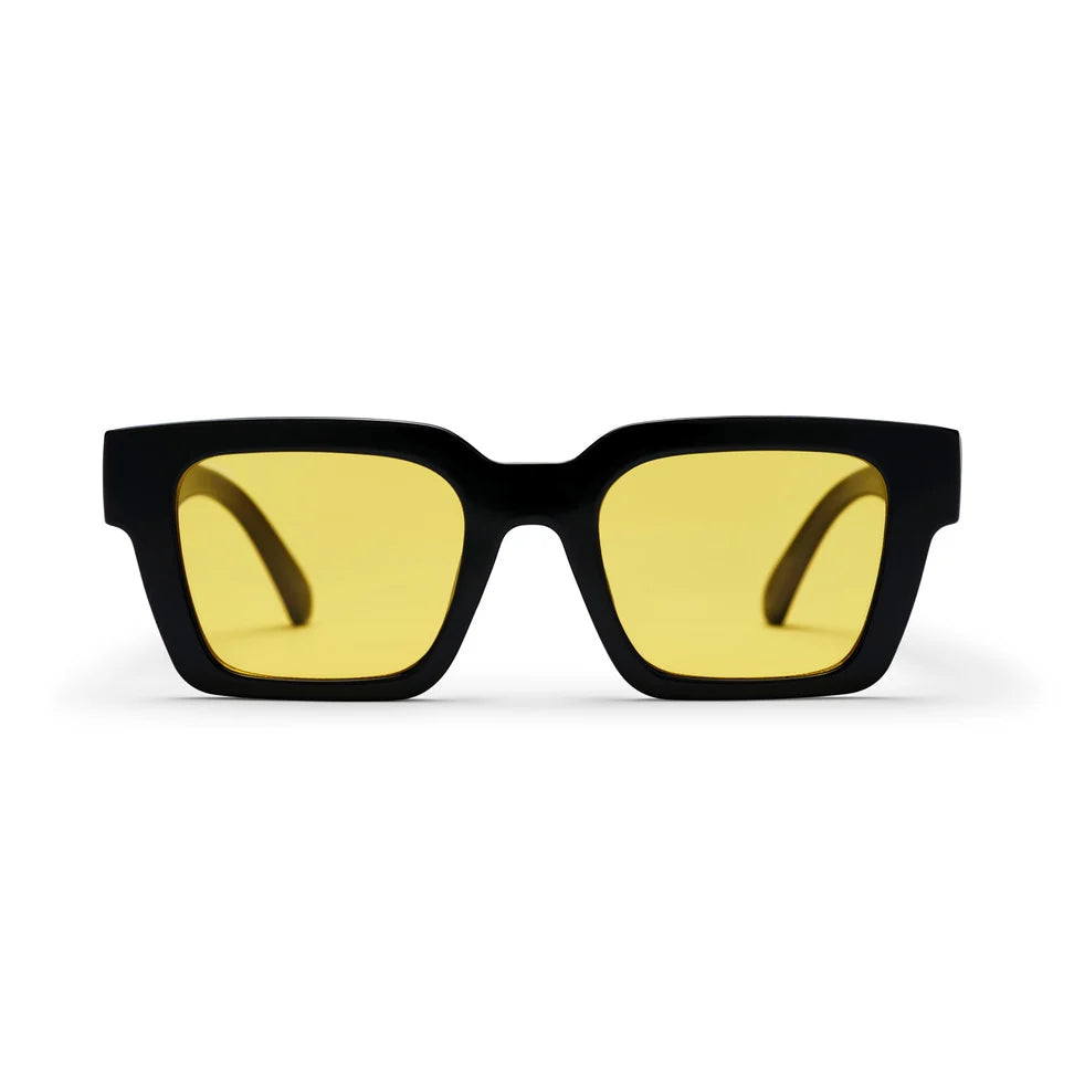 🕶️ CHPO Max Sunglasses - Black - Lens Color Yellow