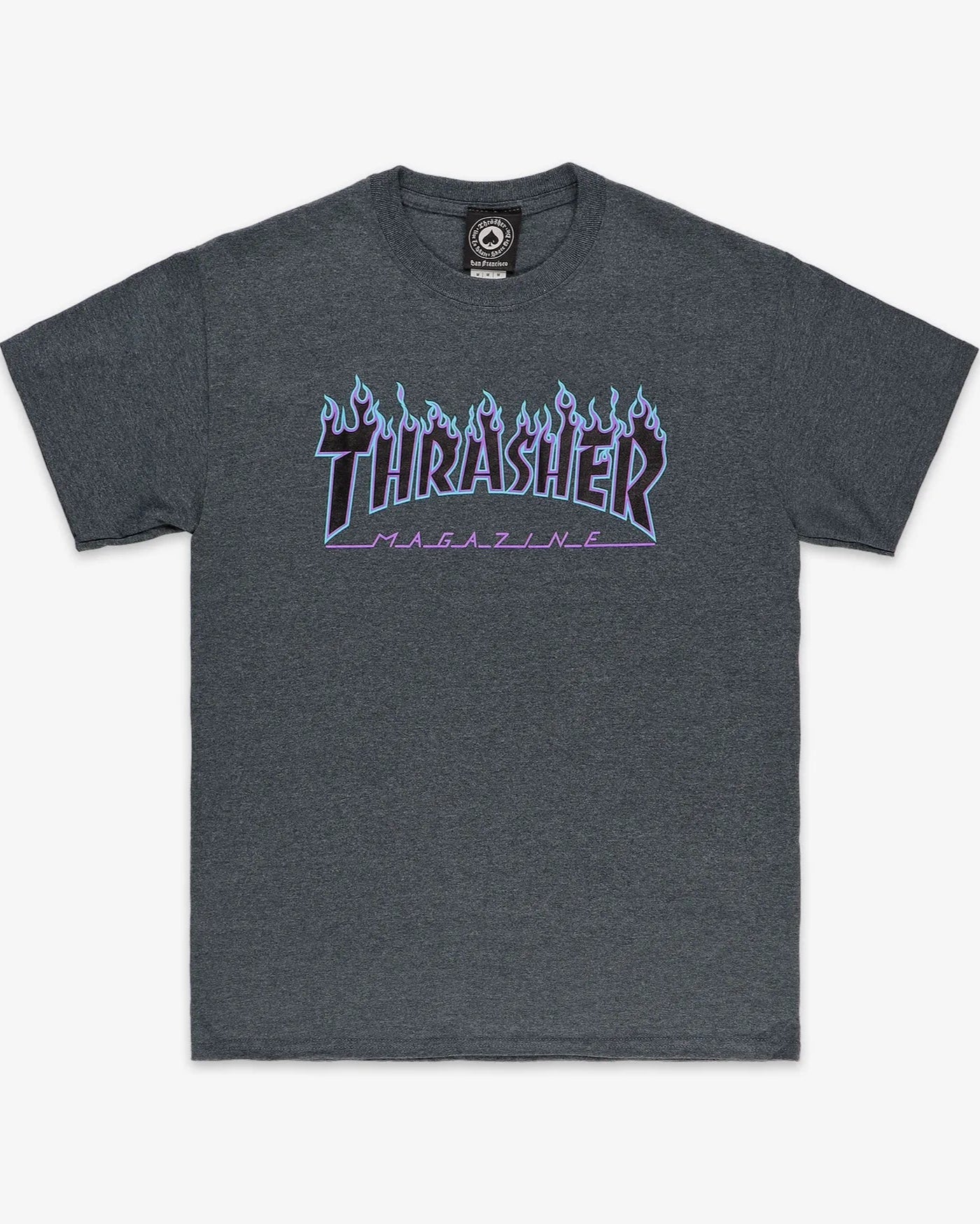 T-shirt THRASHER Flame - GRIGIO MELANGE