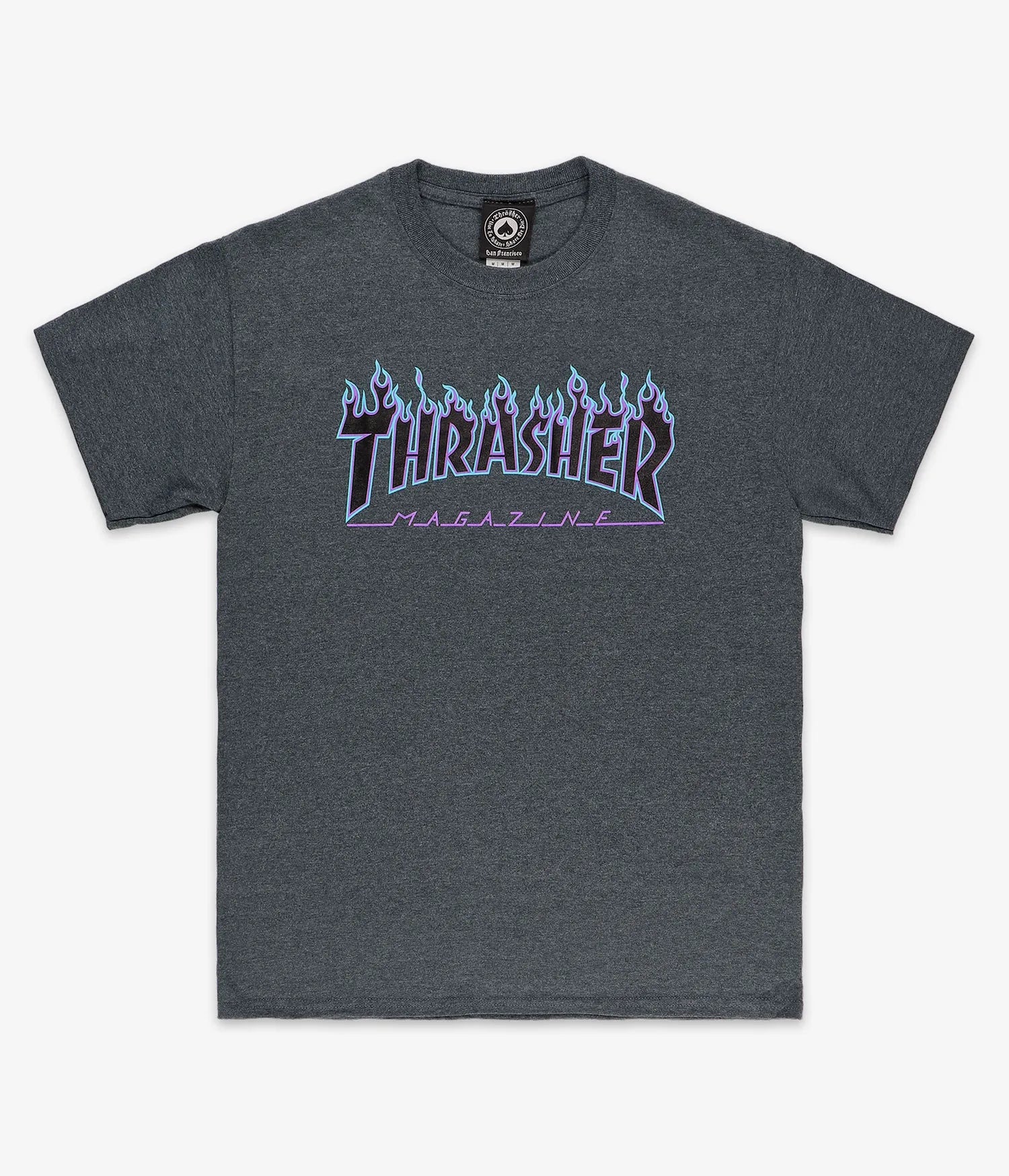 T-shirt THRASHER Flame - GRIGIO MELANGE