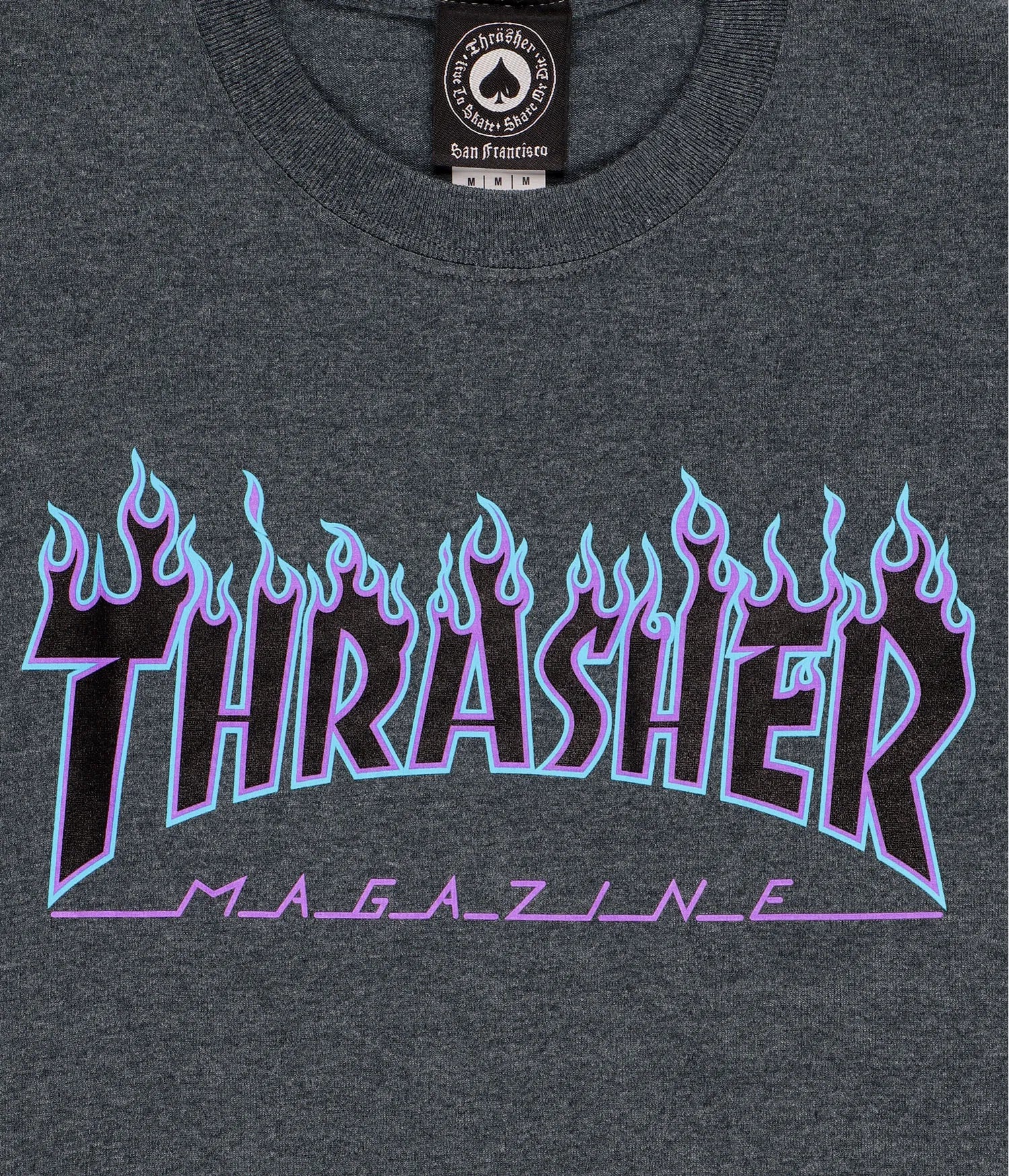 T-shirt THRASHER Flame - GRIGIO MELANGE