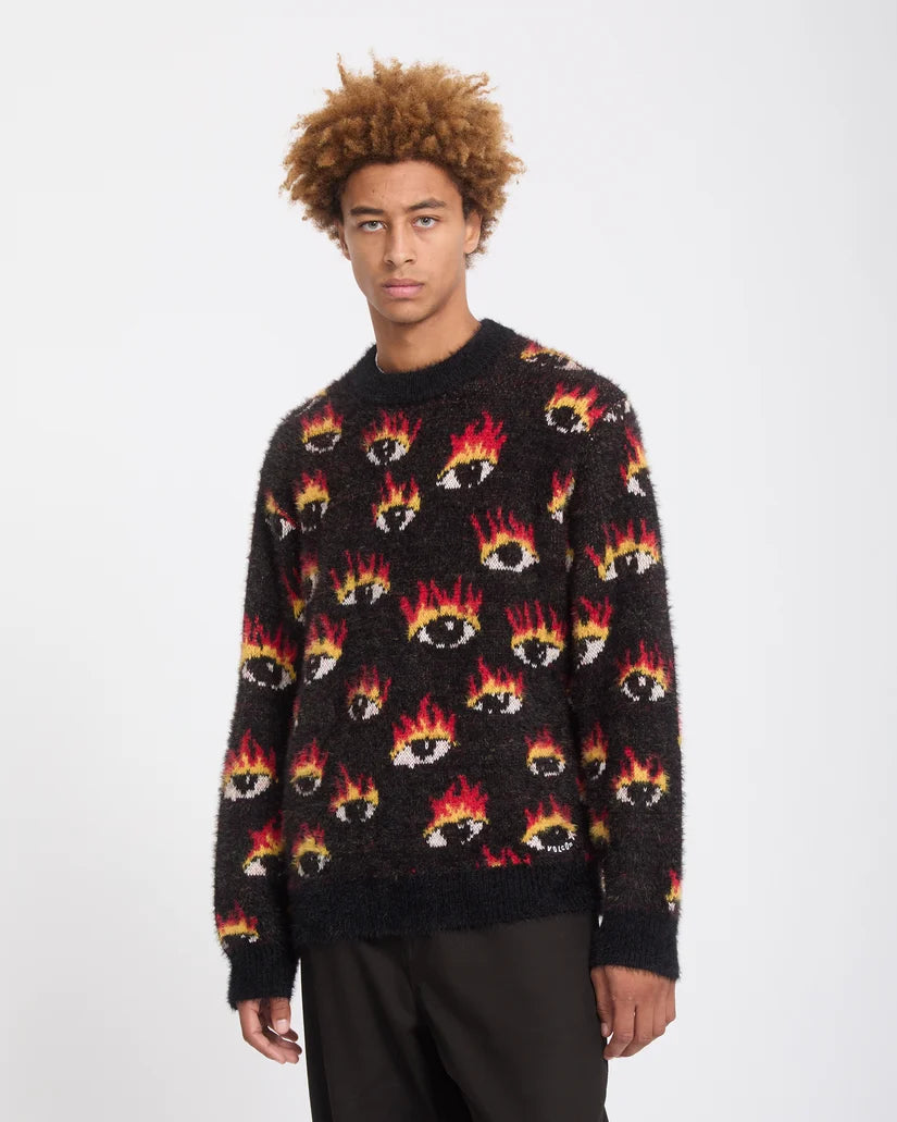 Volcom Ozzy Eyes Sweater – Black