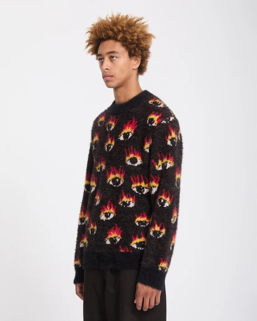 Volcom Ozzy Eyes Sweater – Black