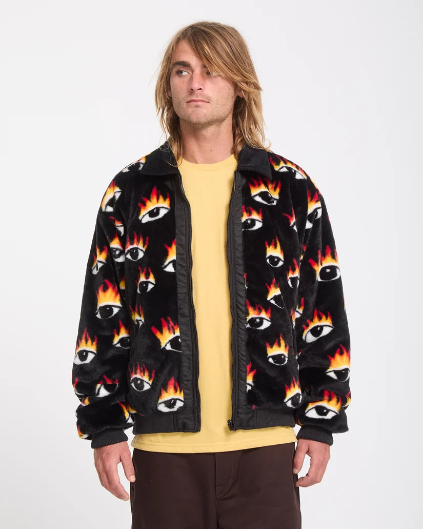 Volcom Ozzy Reversible Bomber Jacket – Black