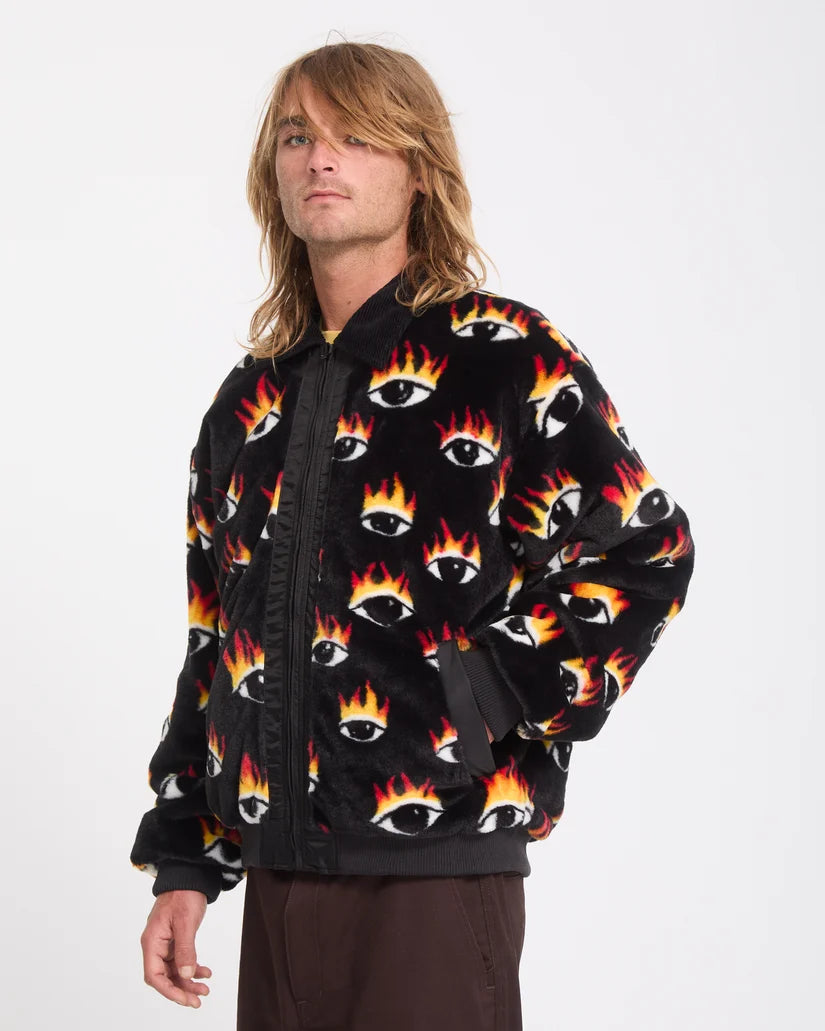 Volcom Ozzy Reversible Bomber Jacket – Black