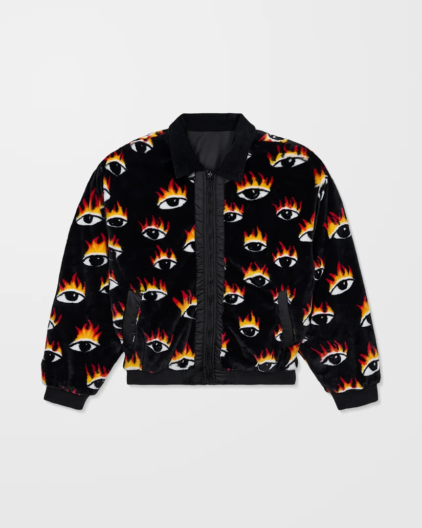 Volcom Ozzy Reversible Bomber Jacket – Black