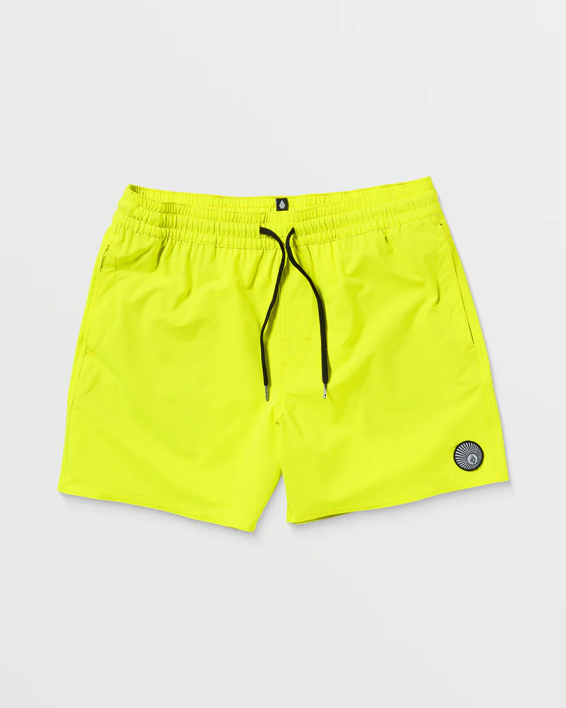 Volcom costume  Lido Solid Trunk 16" Boardshort YELLOW
