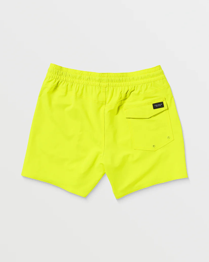 Volcom costume  Lido Solid Trunk 16" Boardshort YELLOW