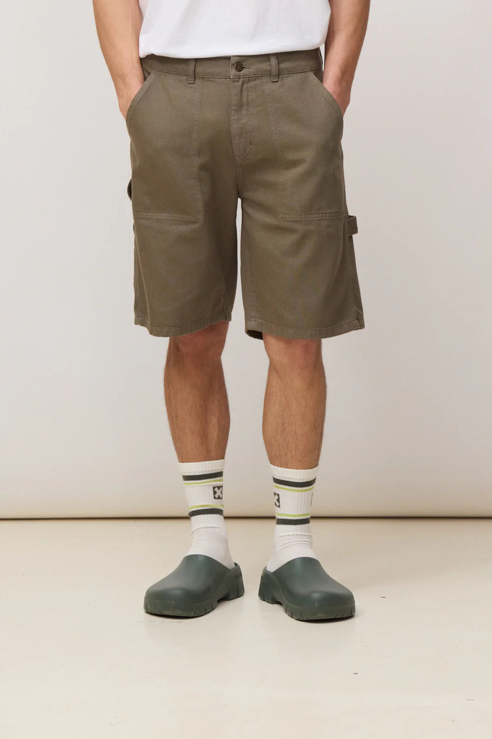 🩳 Blue Banana Olive Green Frank Shorts