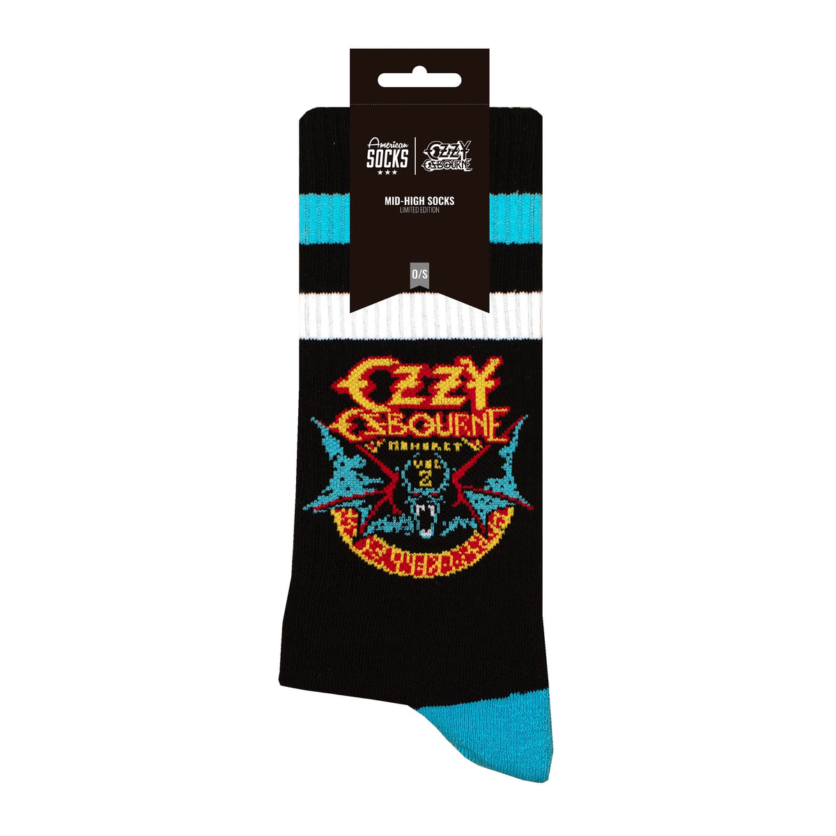 American Socks Bat – Ozzy Osbourne Mid High | Calze Streetwear Rock
