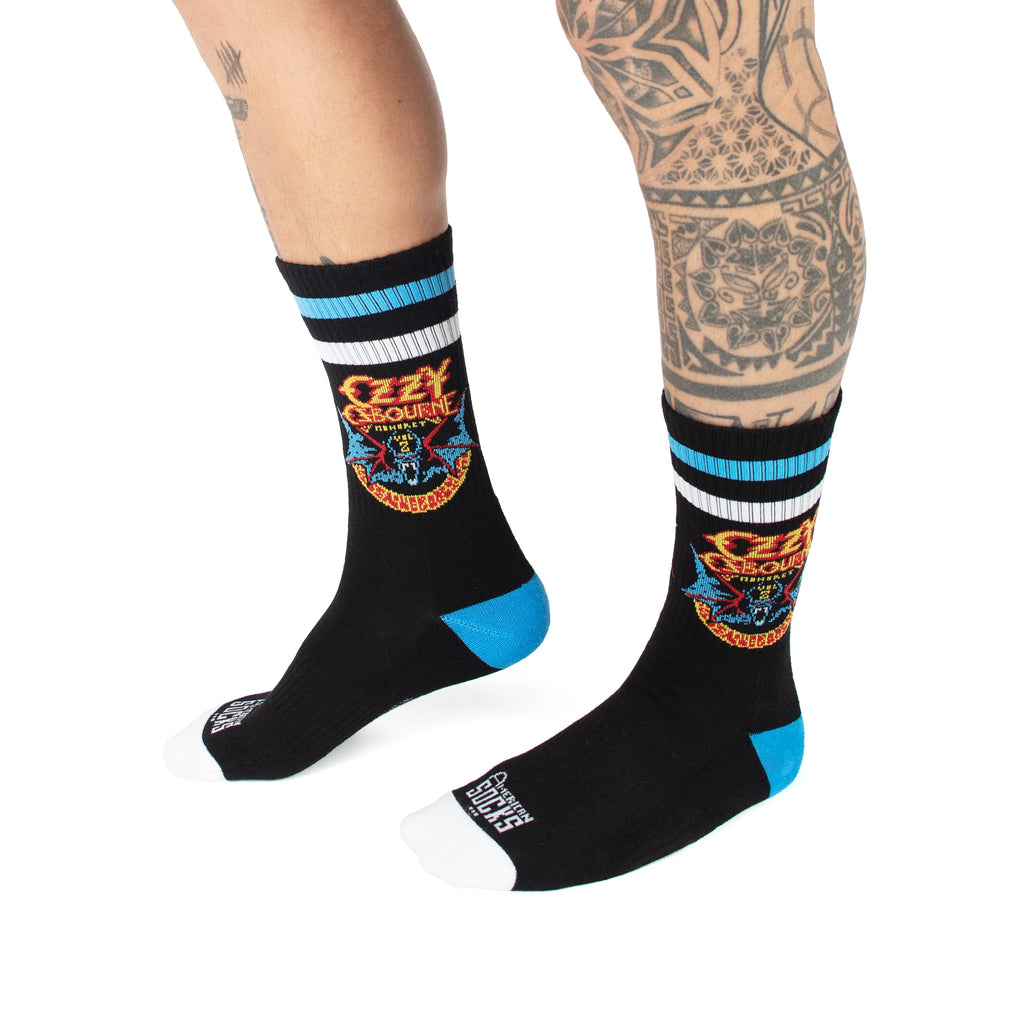 American Socks Bat – Ozzy Osbourne Mid High | Calze Streetwear Rock