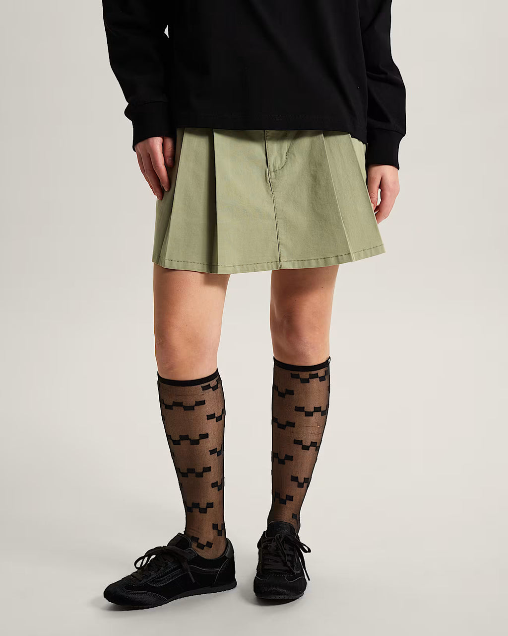 👗 Vans Authentic Chino Mini Skirt – Minigonna in Cotone Biologico - Green