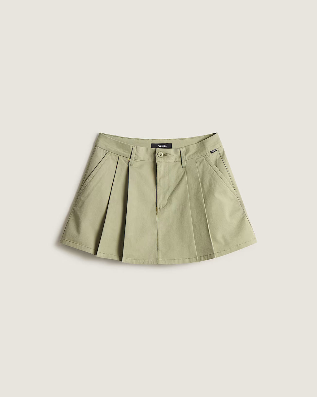 👗 Vans Authentic Chino Mini Skirt – Minigonna in Cotone Biologico - Green