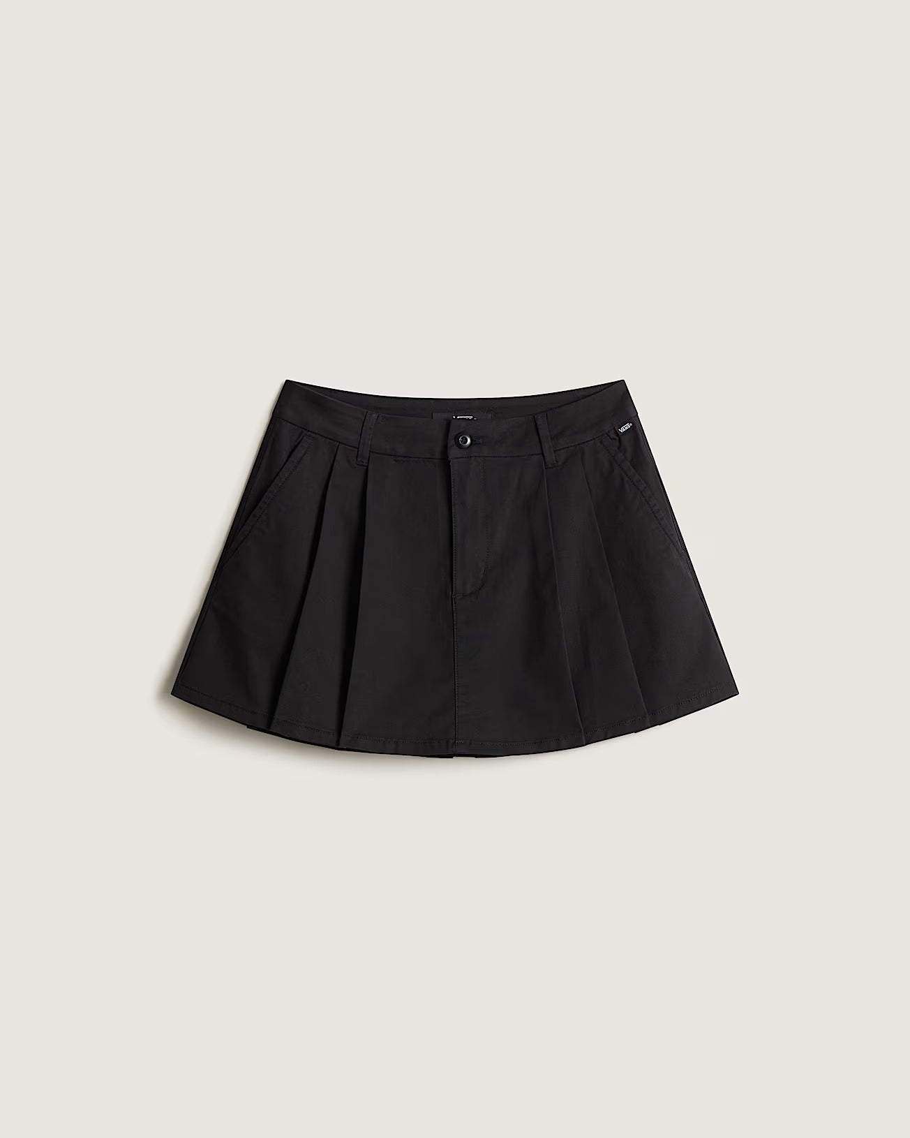 👗 Vans Authentic Chino Mini Skirt – Minigonna in Cotone Biologico - Black