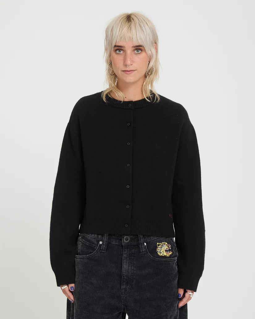 Volcom Ozzy Cardigan Donna - Black