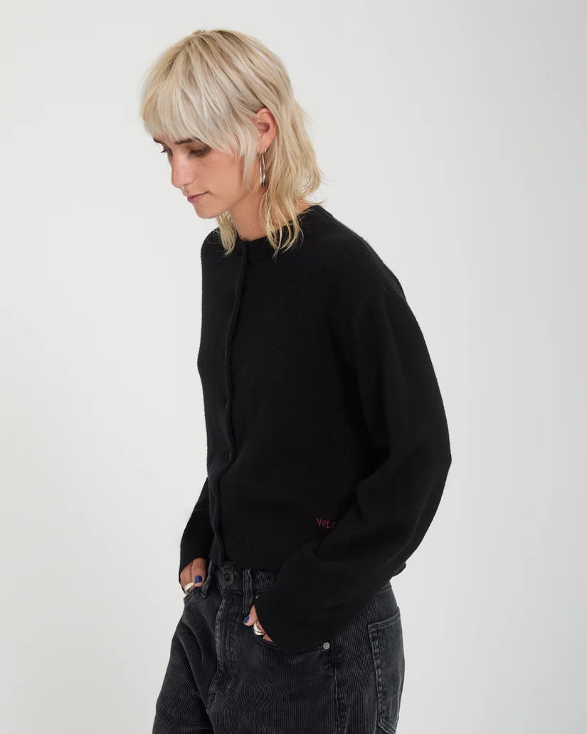 Volcom Ozzy Cardigan Donna - Black