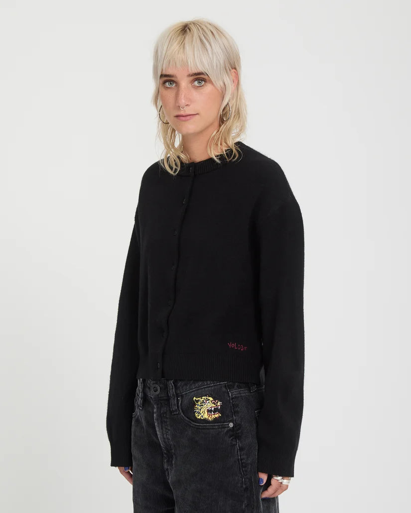 Volcom Ozzy Cardigan Donna - Black