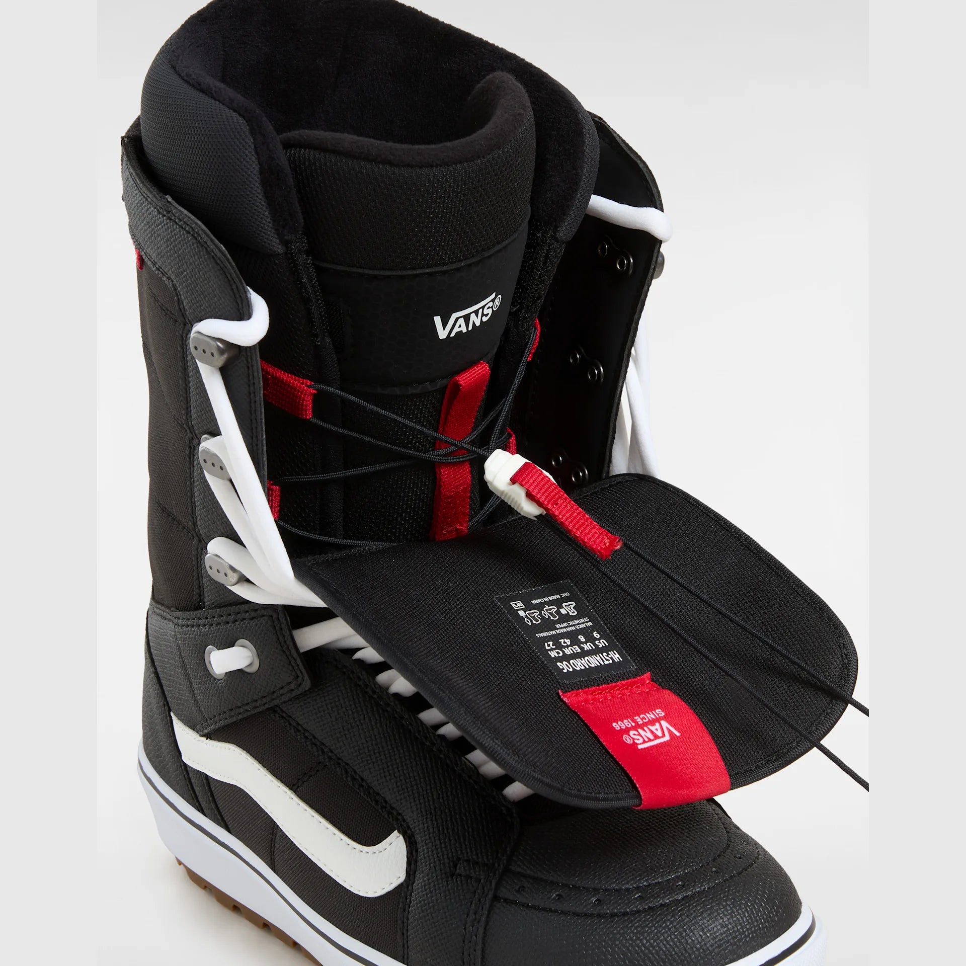 VANS Hi-Standard OG Snowboard Boots - BLACK/WHITE