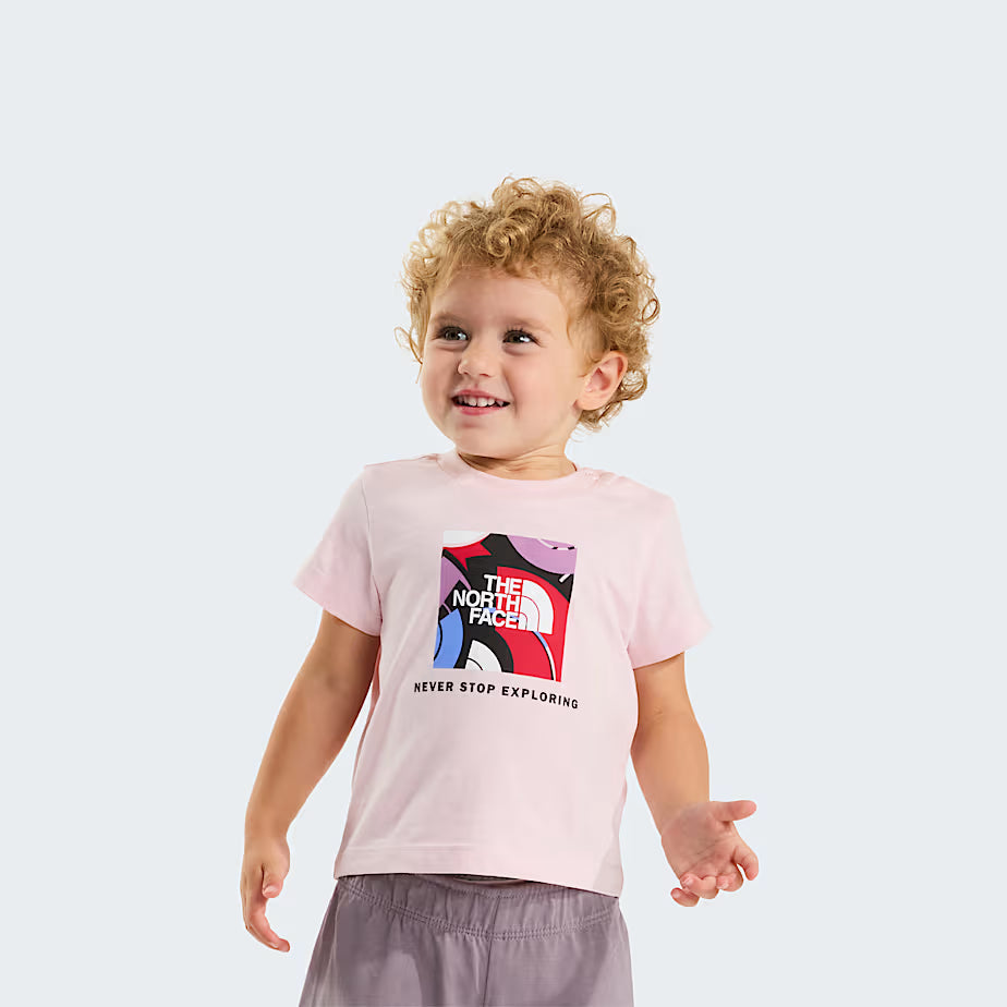 👶 The North Face Set NSE Box Play Regular con Pantaloncini da Neonato - Pale Blossom-Transcendent Grey