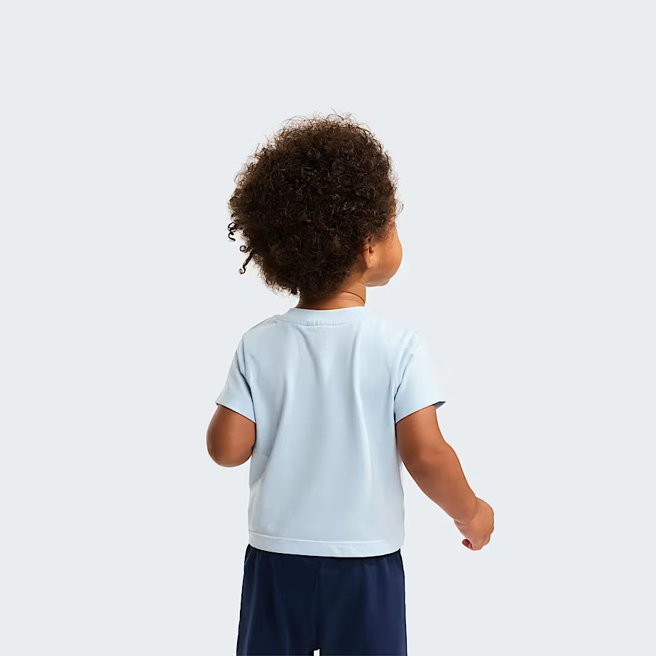 👶 The North Face Set NSE Box Play Regular con Pantaloncini da Neonato - Polar Haze-Summit Navy