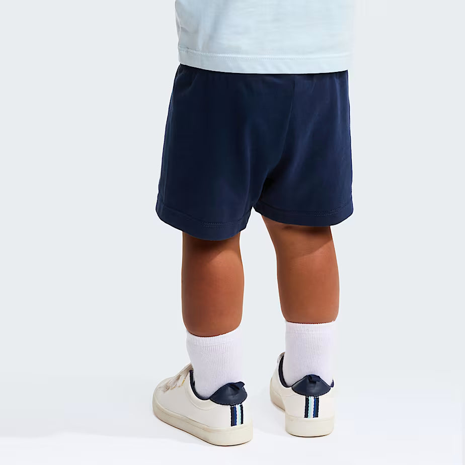 👶 The North Face Set NSE Box Play Regular con Pantaloncini da Neonato - Polar Haze-Summit Navy