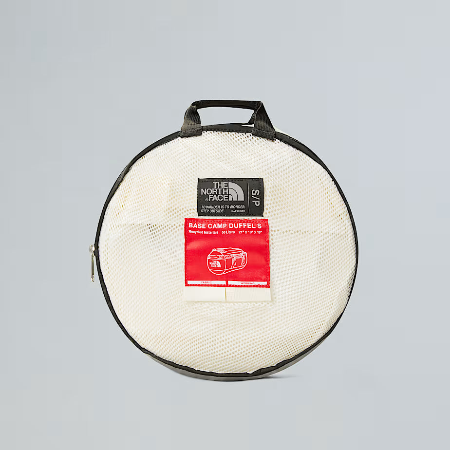 THE NORTH FACE Base Camp Duffel S bag (50lt) – WHITE DUNE/TNF WHITE