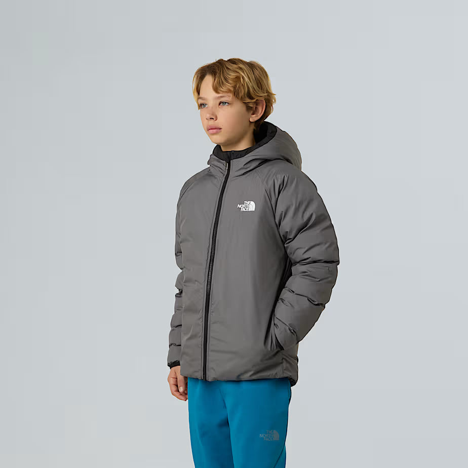 THE NORTH FACE Boys' Perrito Reversible Jacket - TNF Black-Smoked Pearl