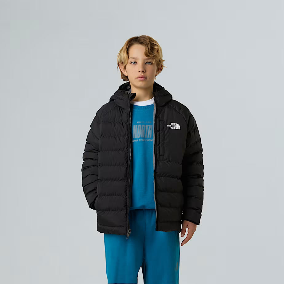 THE NORTH FACE Boys' Perrito Reversible Jacket - TNF Black-Smoked Pearl