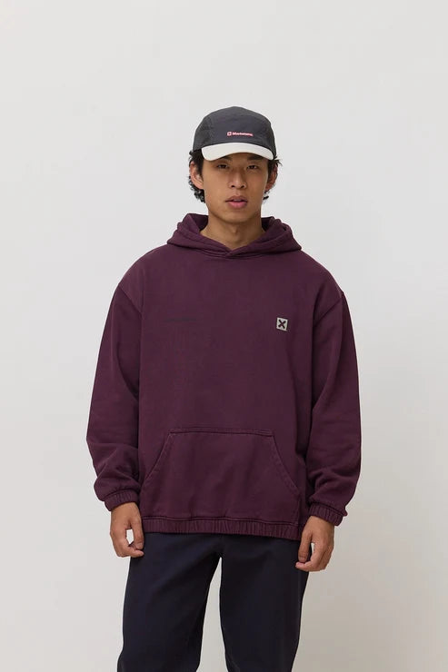 Blue Banana Cherry Pike Hoodie Unisex – Felpa Oversize Effetto Lavato 400 GSM