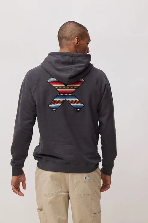 Felpa con Cappuccio in Cotone Biologico Blue Banana - ANTHRACITE