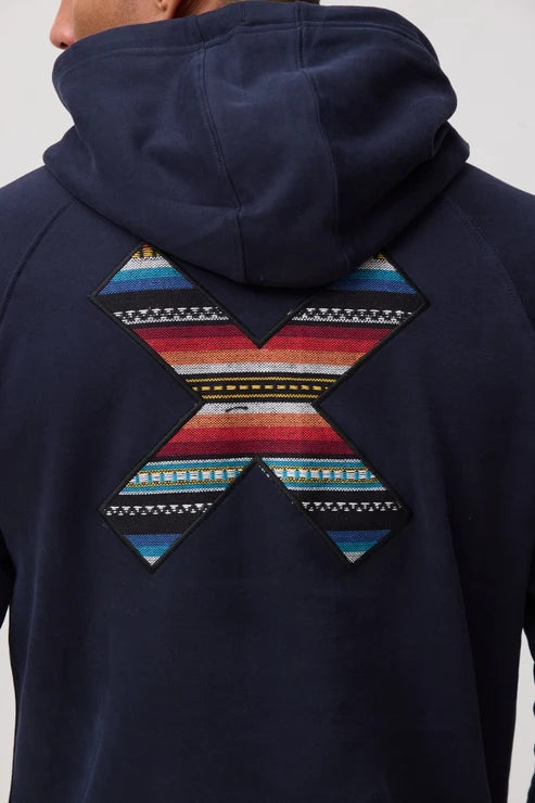 Felpa con Cappuccio in Cotone Biologico Blue Banana - Navy