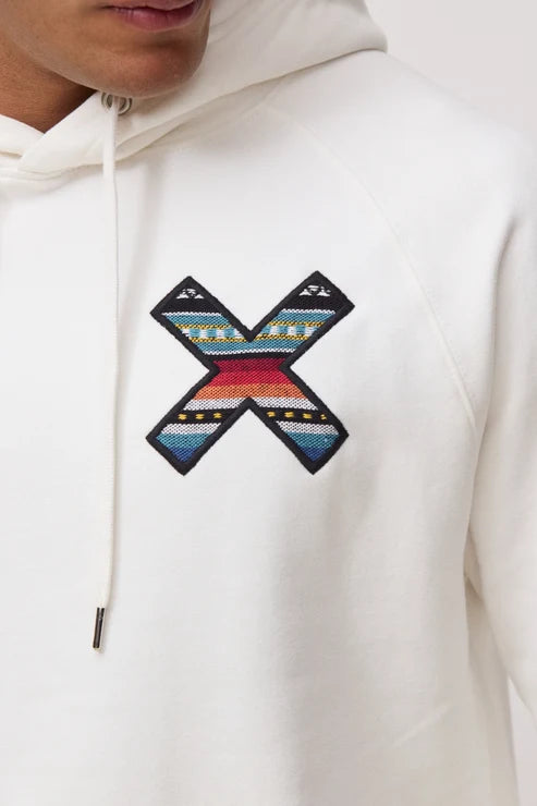 Felpa con Cappuccio in Cotone Biologico Blue Banana - Off-White
