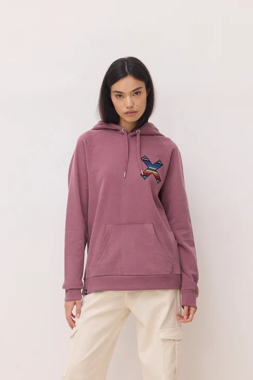 Felpa con Cappuccio in Cotone Biologico Blue Banana - Berry