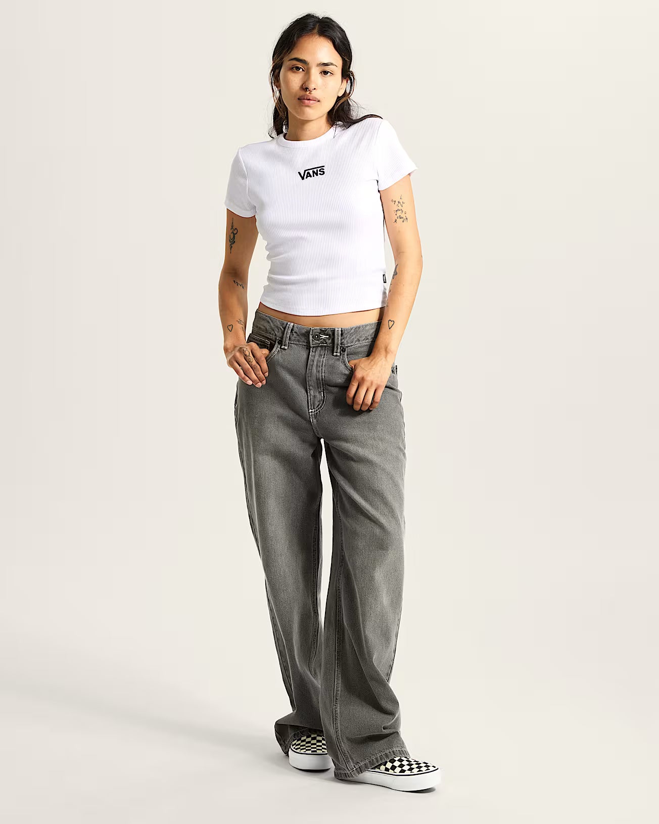 Vans Cameron T-Shirt Donna - White