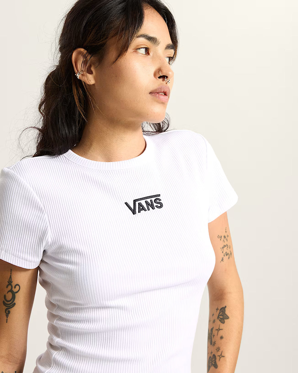 Vans Cameron T-Shirt Donna - White