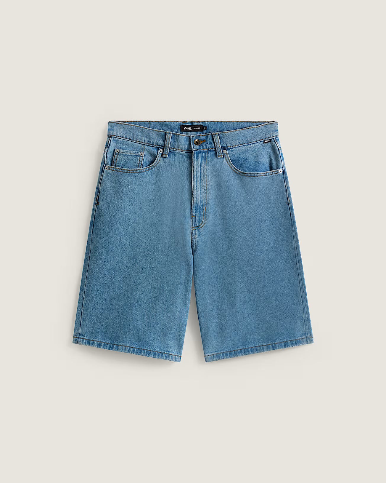 🩳 Vans Pantaloncini Baggy in Denim Check-5 Blu