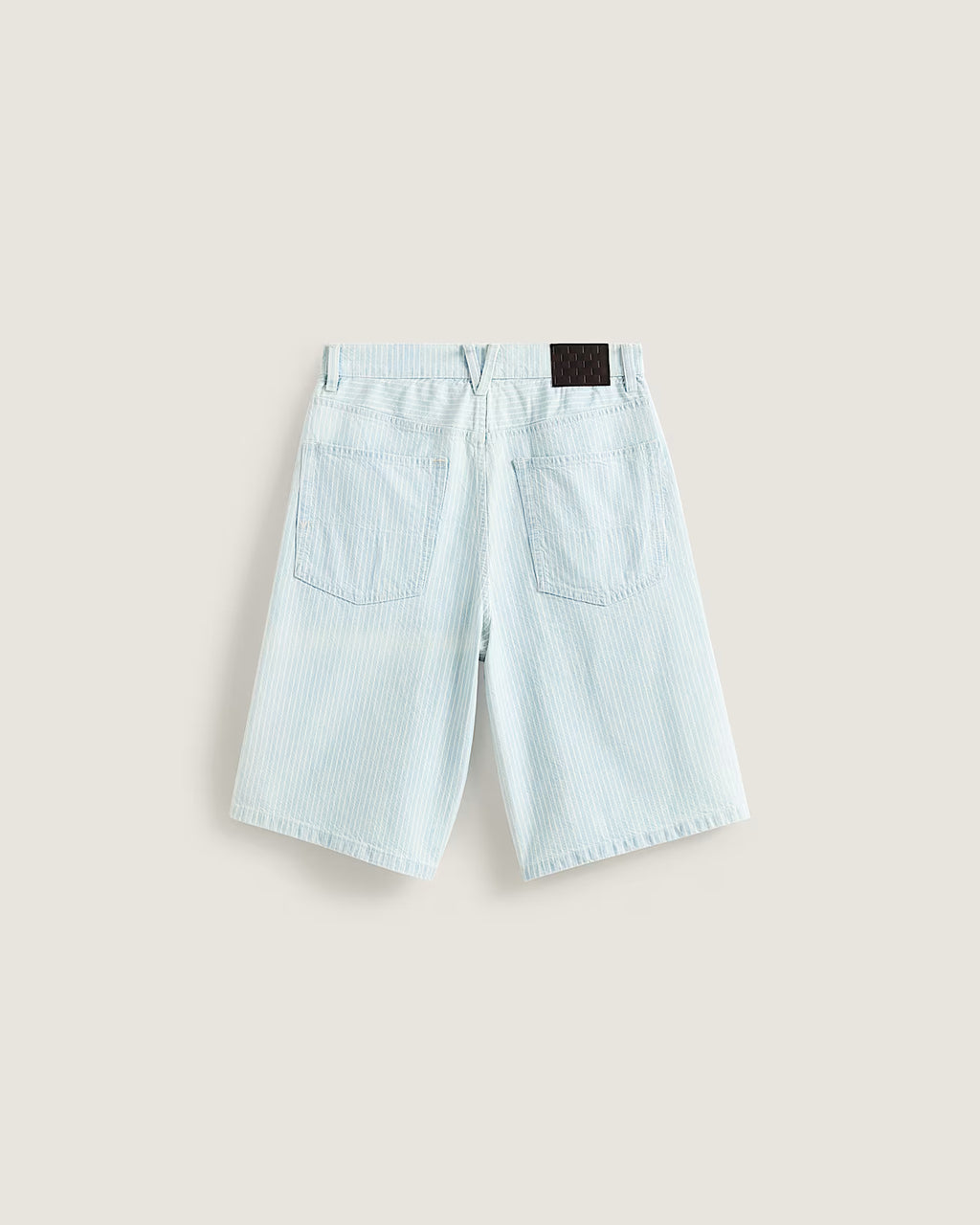 🩳 Vans Pantaloncini Baggy in Denim Check-5  Light Blue Stripe