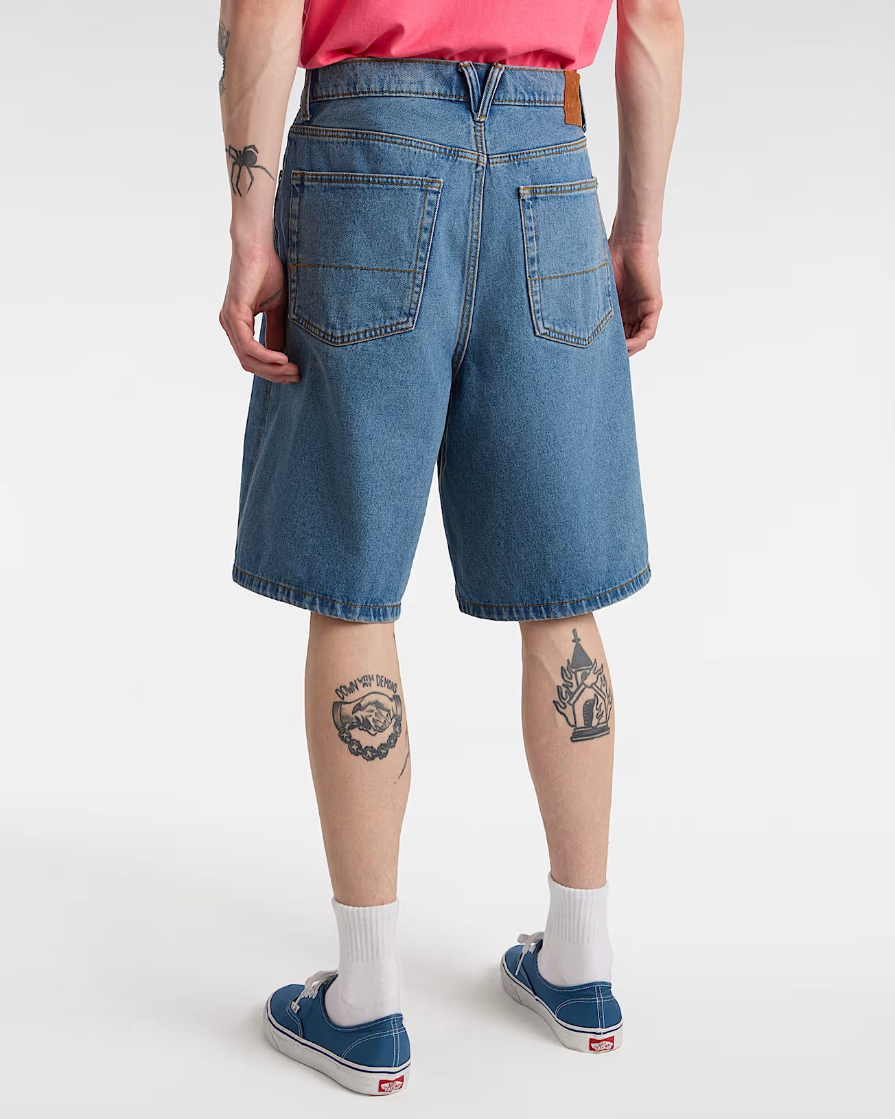 🩳 Vans Pantaloncini Baggy in Denim Check-5 Blu