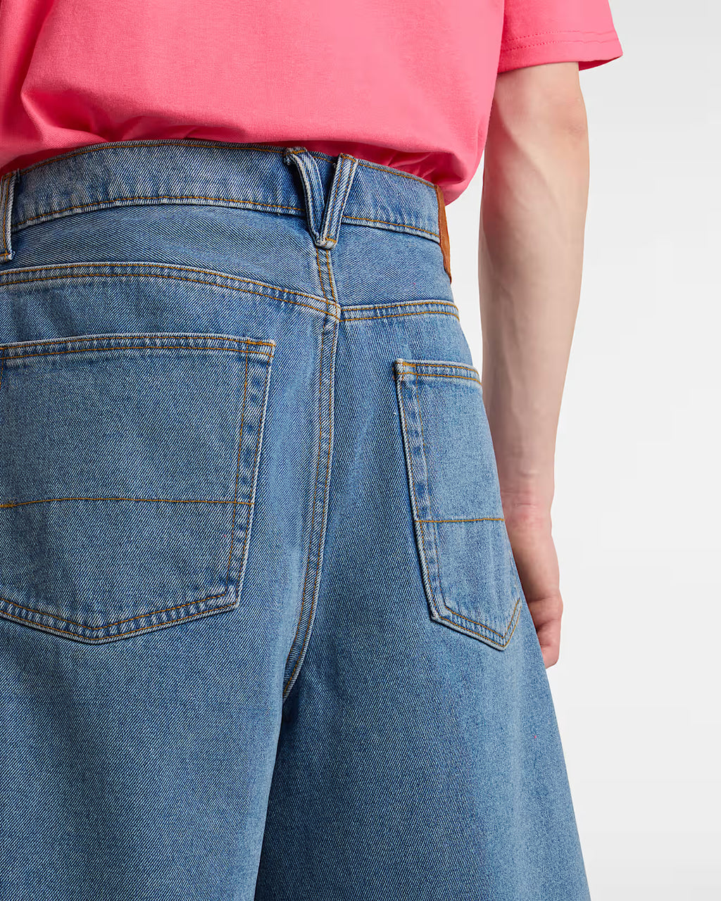 🩳 Vans Pantaloncini Baggy in Denim Check-5 Blu