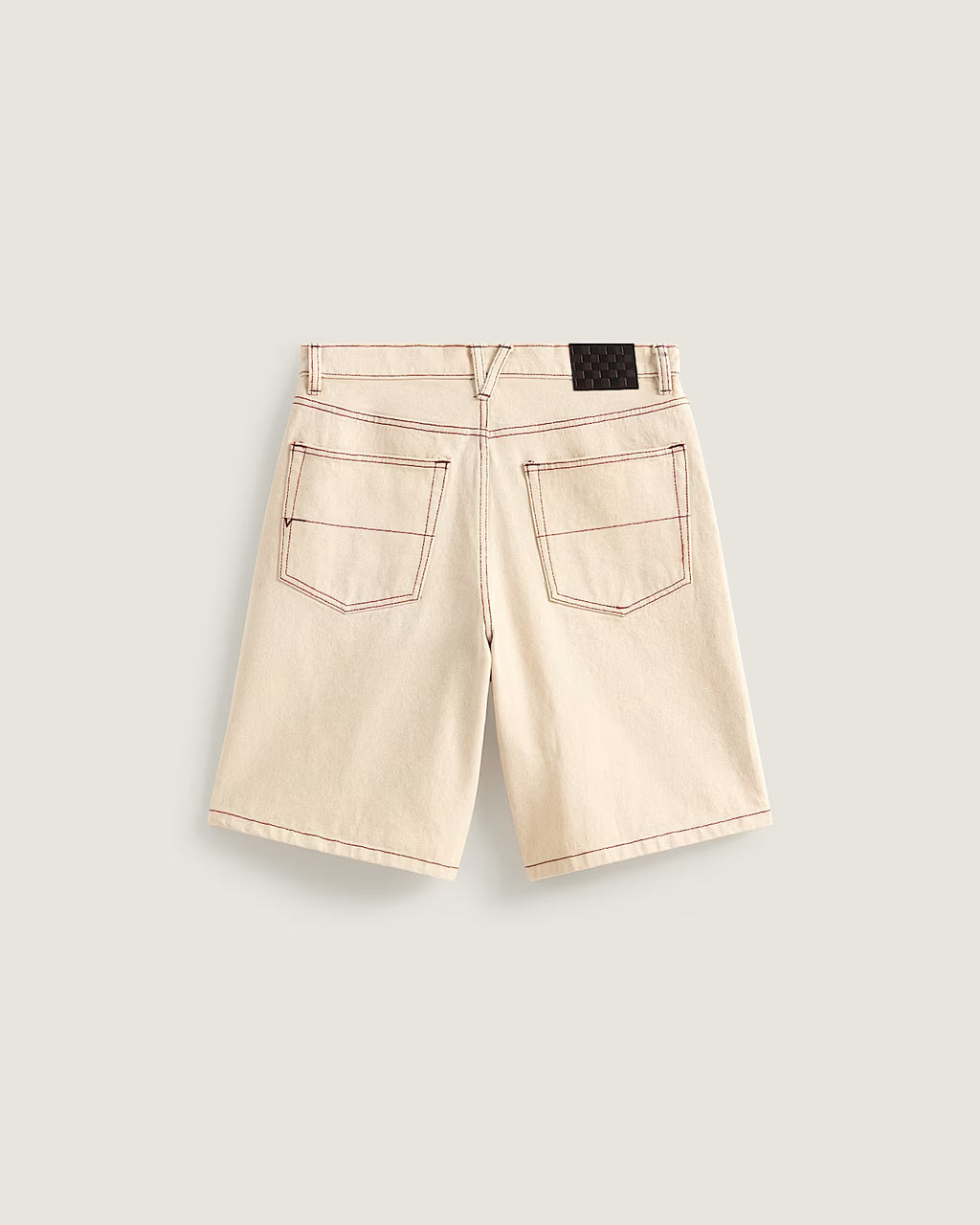 🩳 Vans Pantaloncini Baggy in Denim Check-5 - Bianco